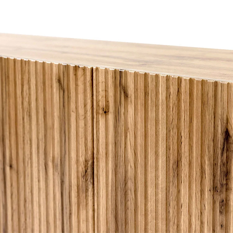Parete attrezzata 290x183h cm moderna cannettato quercia Essence