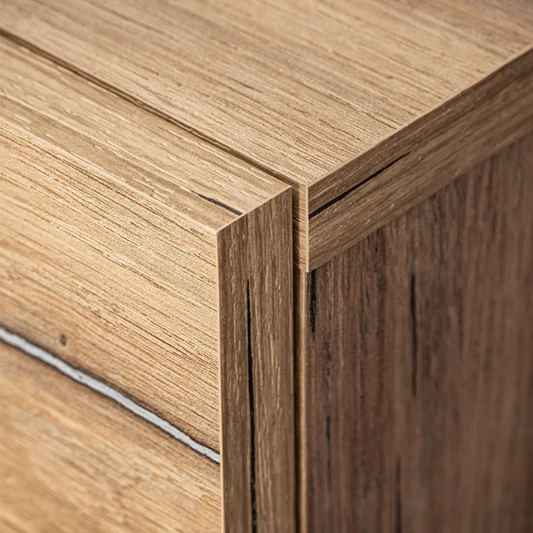Parete attrezzata 210x162h cm soggiorno con led blu scuro rovere Feola