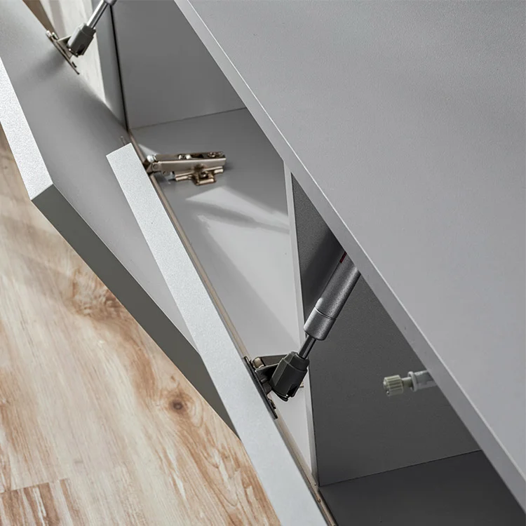 Parete attrezzata sospesa 220x148h cm nero rovere grigio perla Violina