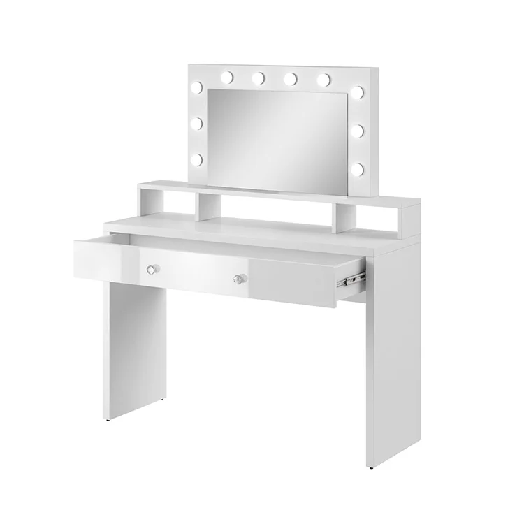 Postazione trucco con specchio 120x136cm bianco Child