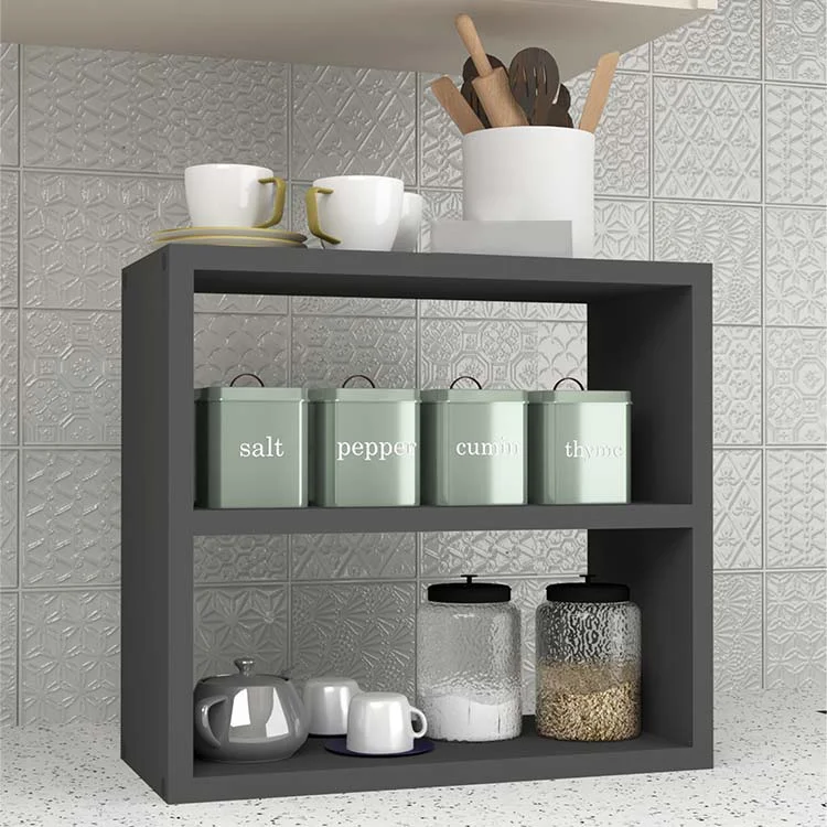 Scaffale da cucina 44x40h cm moderno antracite Grecia