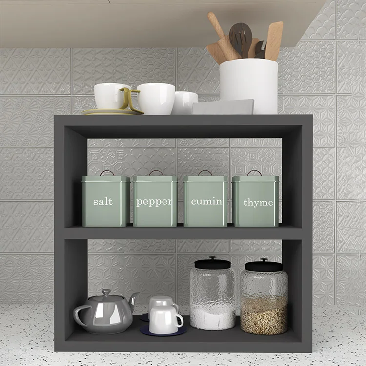 Scaffale da cucina 44x40h cm moderno antracite Grecia