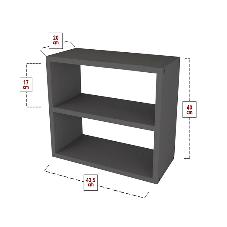 Scaffale da cucina 44x40h cm moderno antracite Grecia