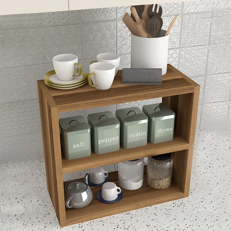 Scaffale da cucina 44x40h cm moderno noce Grecia