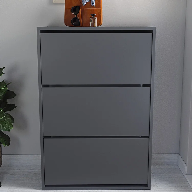 Scarpiera ingresso 74x110h cm moderna antracite Palmaria