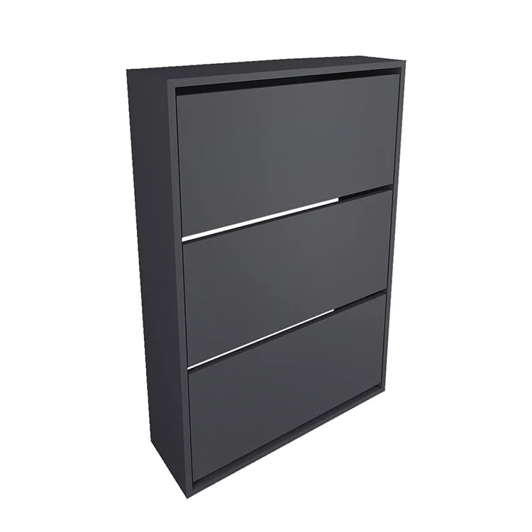Scarpiera ingresso 74x110h cm moderna antracite Palmaria