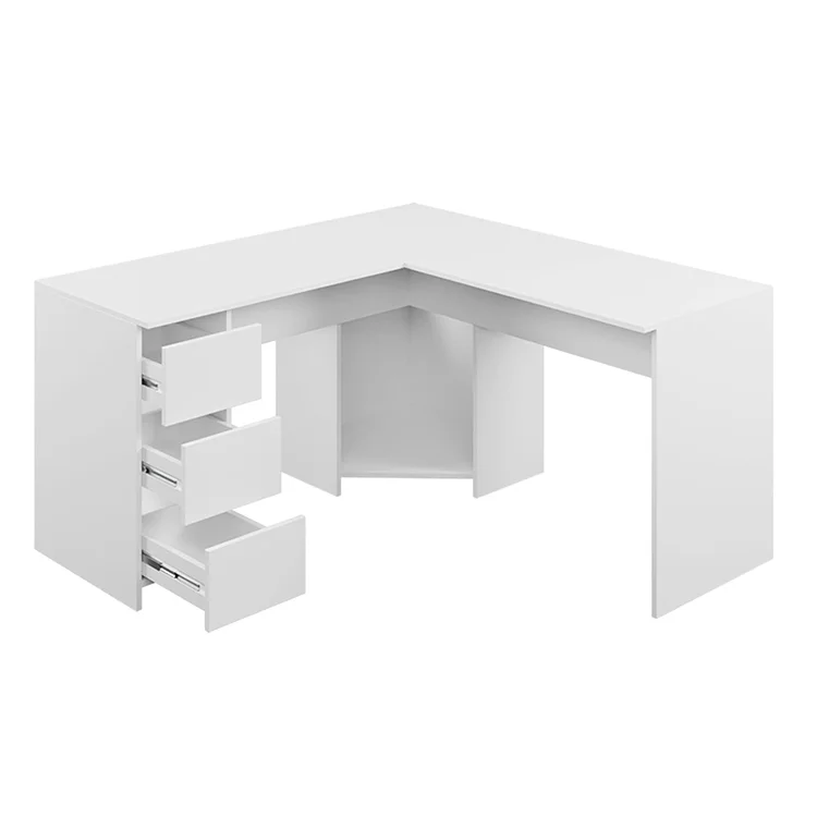 Scrivania angolare 142x142cm bianco Chantal