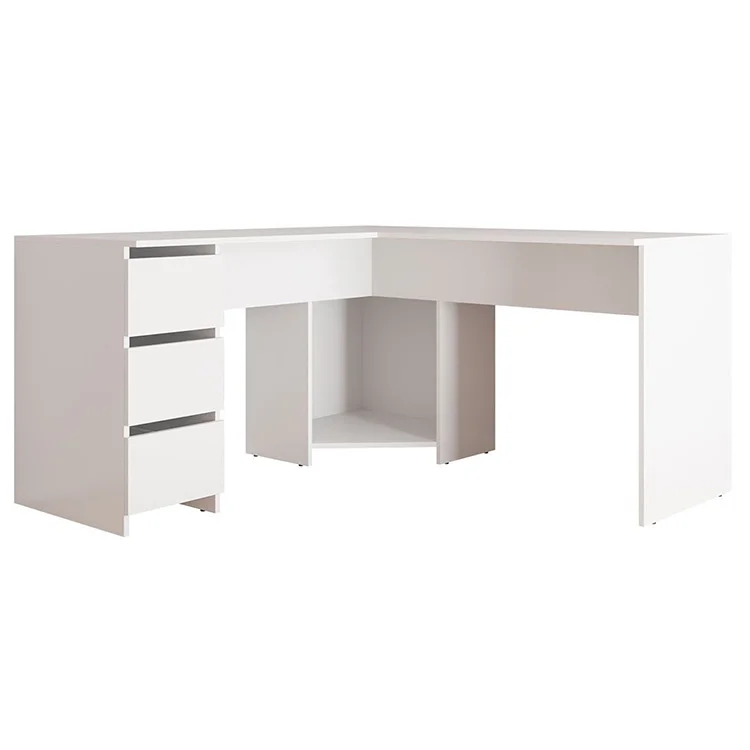 Scrivania angolare 142x142cm bianco Chantal