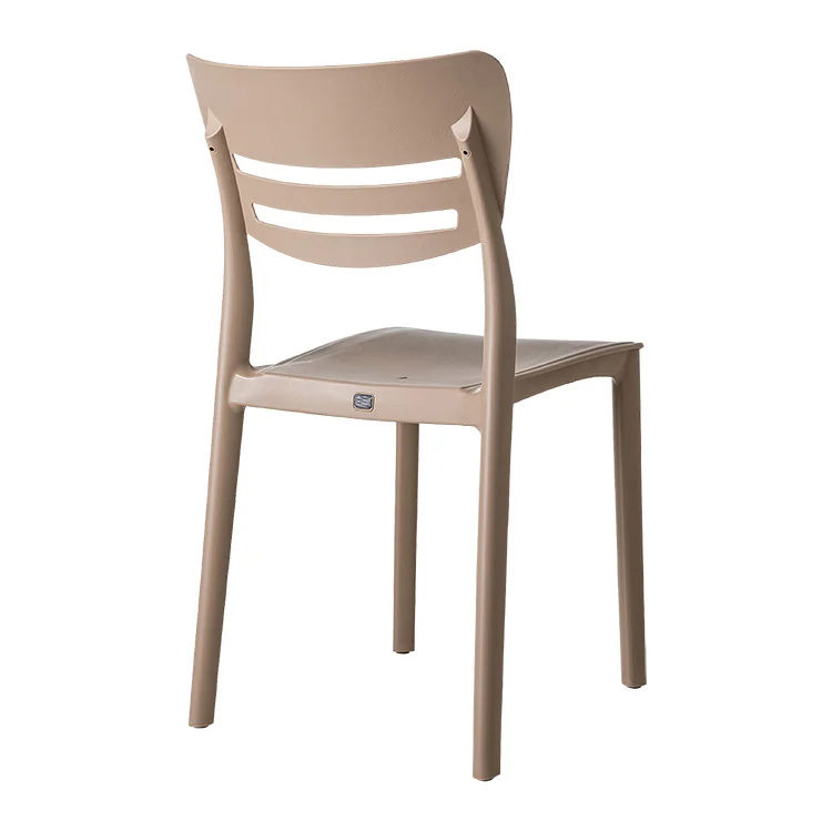 Sedia da giardino esterno bar dehors impilabile plastica tortora Greta