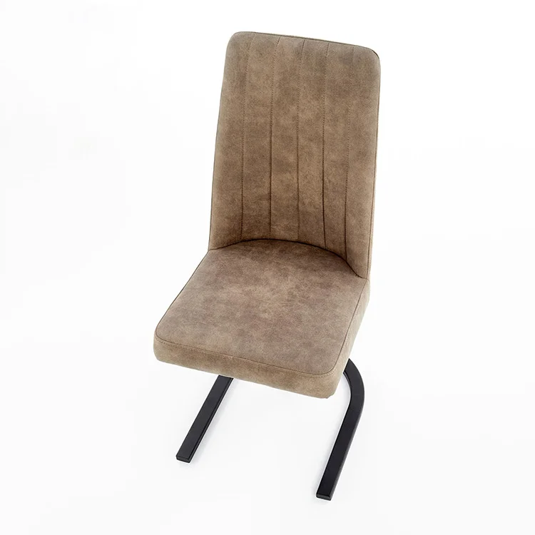 Set 2 sedie soggiorno ecopelle design moderne marrone Serva