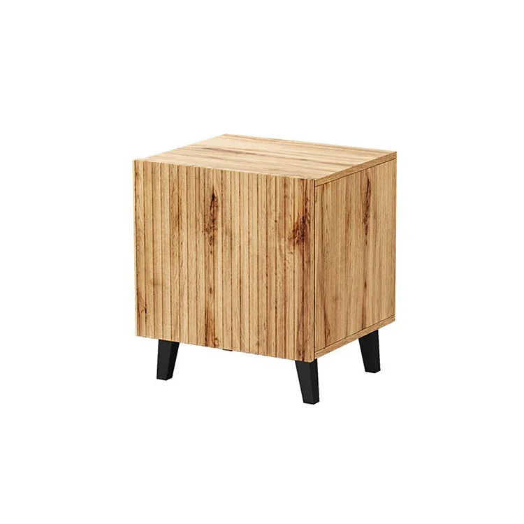 Set 2 comodini 45x52h cm moderni cannettato quercia Essence