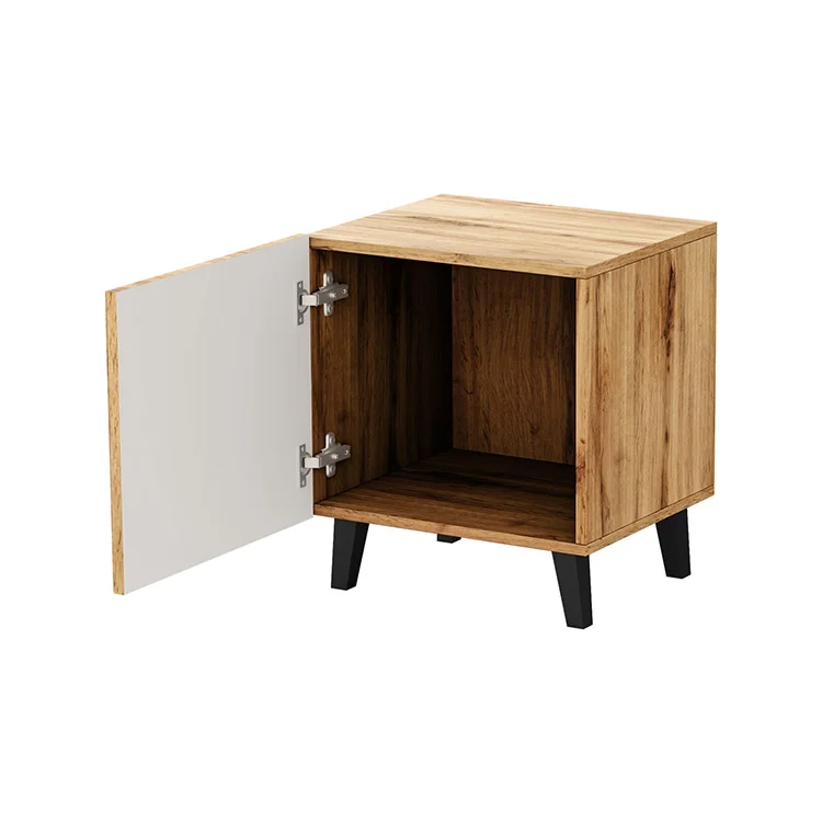 Set 2 comodini 45x52h cm moderni cannettato quercia Essence