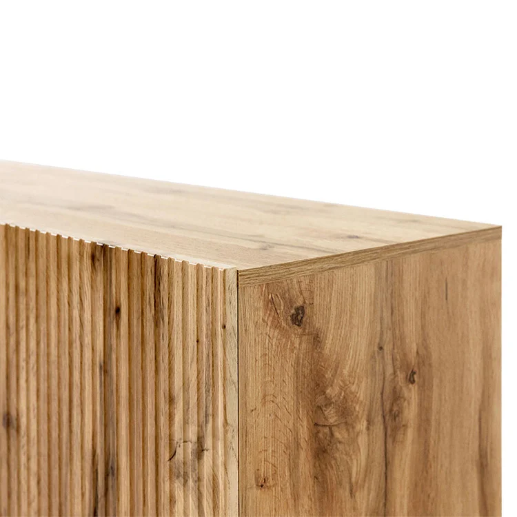 Set 2 comodini 45x52h cm moderni cannettato quercia Essence