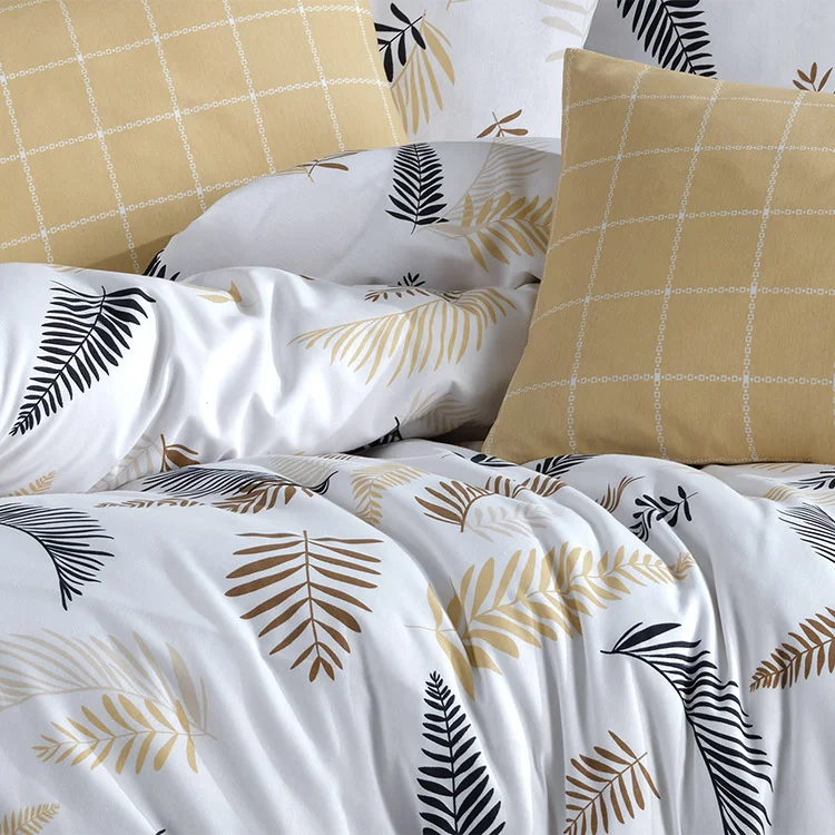 Set copripiumino singolo e federa 140x200cm beige Ingrid
