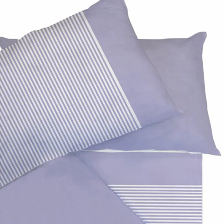 Set lenzuola matrimoniali con 4 federe in cotone lilla Strudel