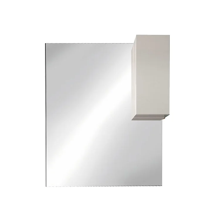 Specchiera bagno con led e pensile 100x110cm bianco lucido Minister