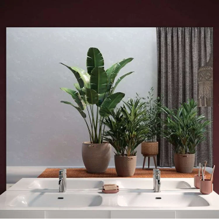 Specchio retroilluminato da parete bagno rettangolare 80x60cm vetro Piola