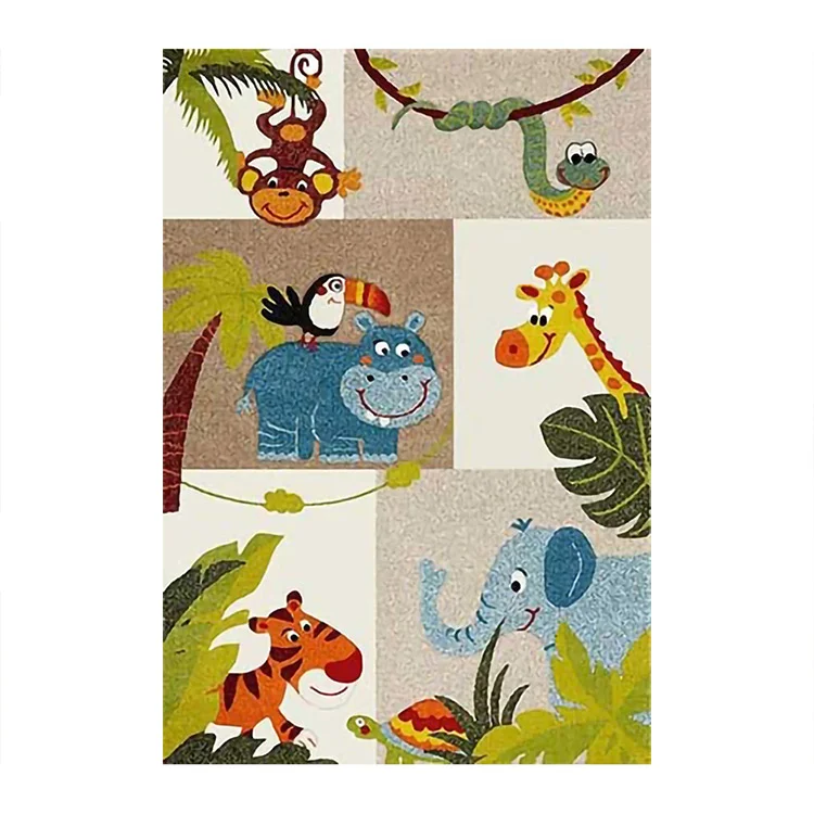 Tappeto bambino rettangolare 80x150cm animali Children