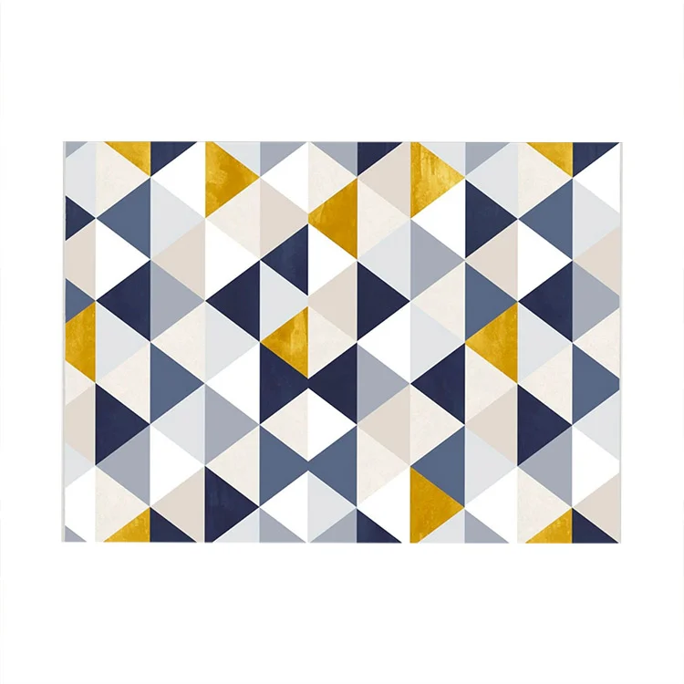 Tappeto da sala con fantasia 120x180cm bianco blu Velino