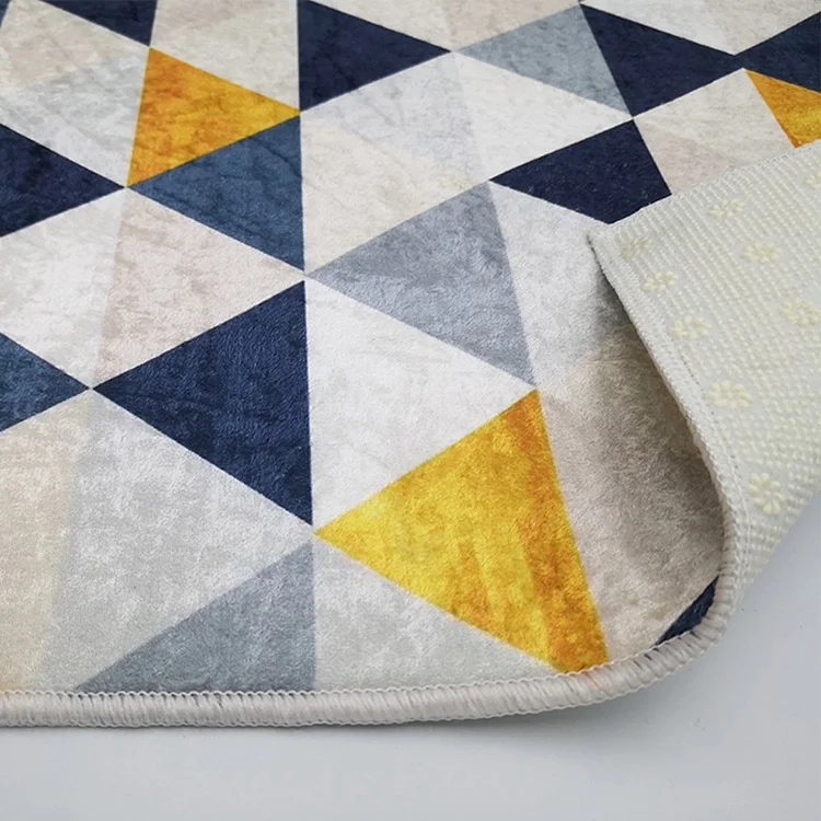Tappeto da sala con fantasia 160x230cm bianco blu Velino