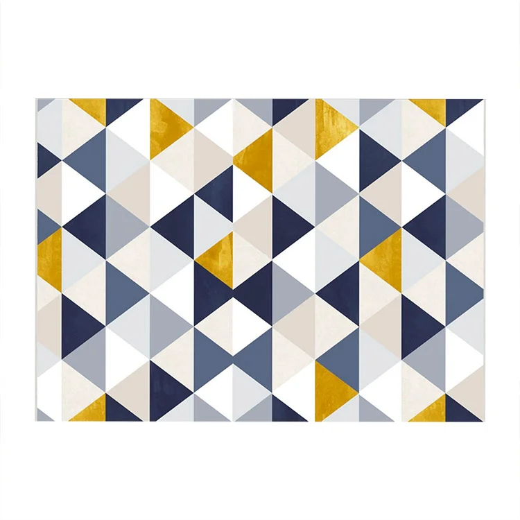 Tappeto da sala con fantasia 160x230cm bianco blu Velino