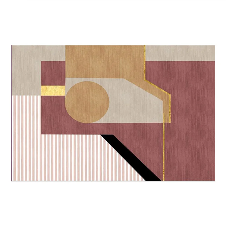 Tappeto moderno a fantasia da salotto 120x180cm rosa Cioccola