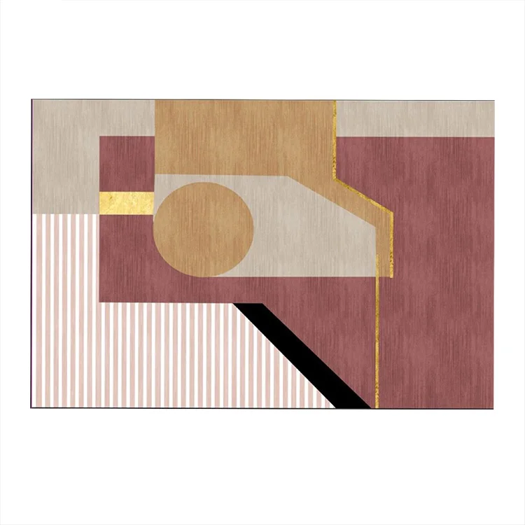 Tappeto moderno a fantasia da salotto 160x230cm rosa Cioccola