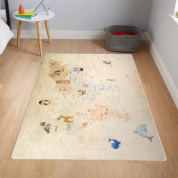 Tappeto rettangolare bambino 50x150cm fantasia Mondo