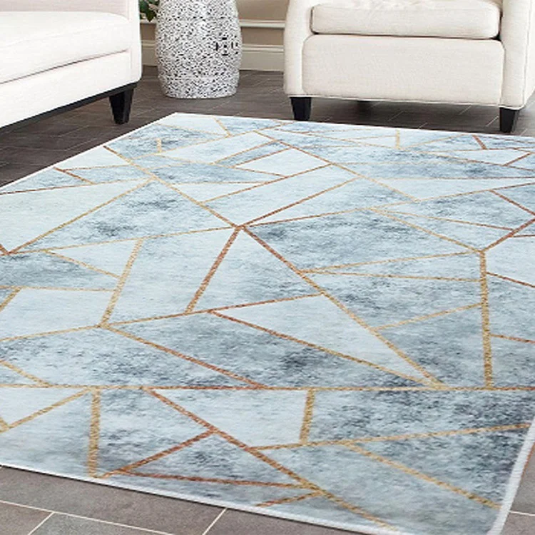 Tappeto salotto rettangolare 120x180cm bianco grigio Triangolo