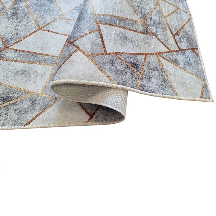 Tappeto salotto rettangolare 120x180cm bianco grigio Triangolo