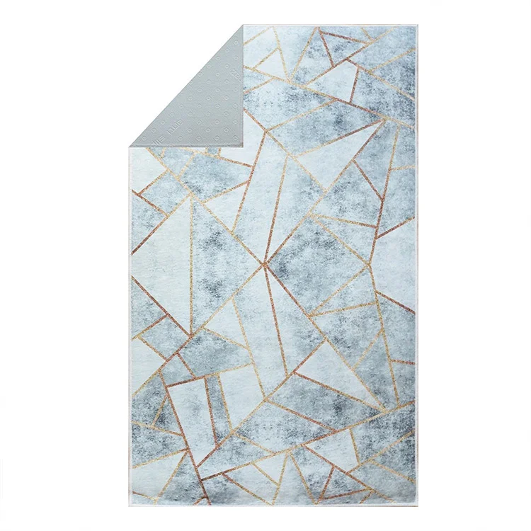 Tappeto salotto rettangolare 120x180cm bianco grigio Triangolo