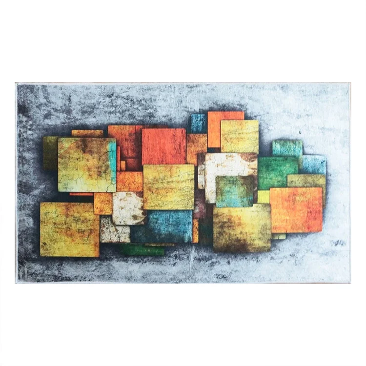 Tappeto salotto rettangolare 120x180cm colorato Cubico