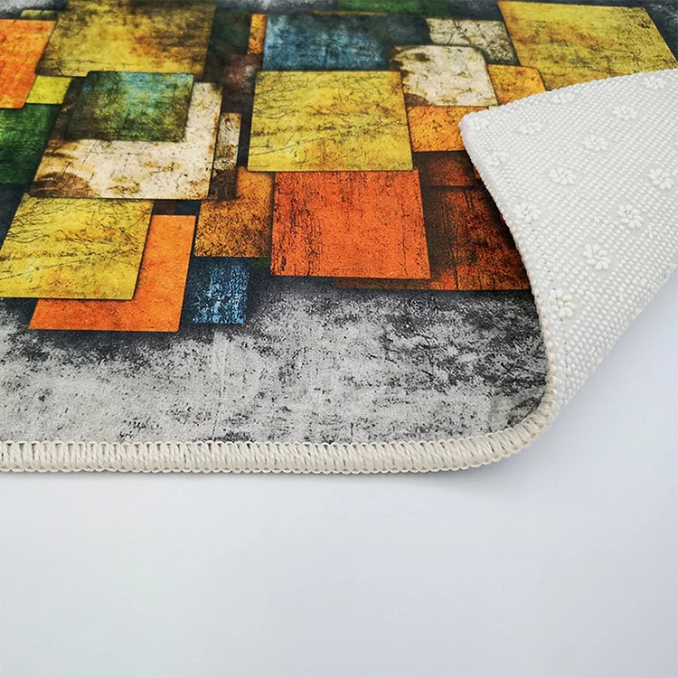 Tappeto salotto rettangolare 120x180cm colorato Cubico