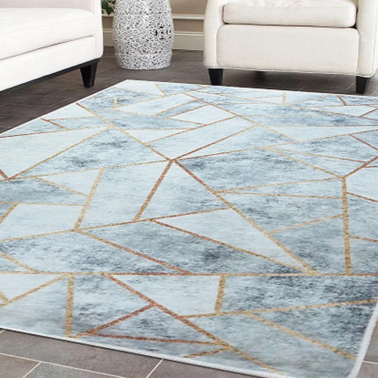 Tappeto salotto rettangolare 160x230cm bianco grigio Triangolo