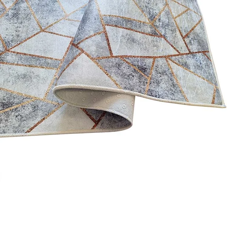 Tappeto salotto rettangolare 160x230cm bianco grigio Triangolo