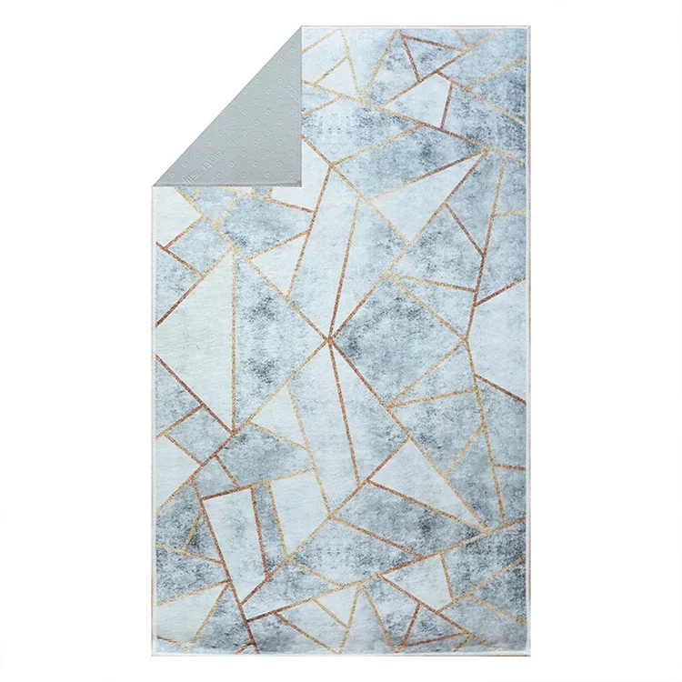 Tappeto salotto rettangolare 160x230cm bianco grigio Triangolo