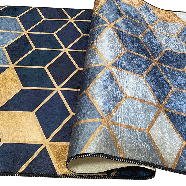 Tappeto salotto rettangolare 160x230cm blu Albiolo