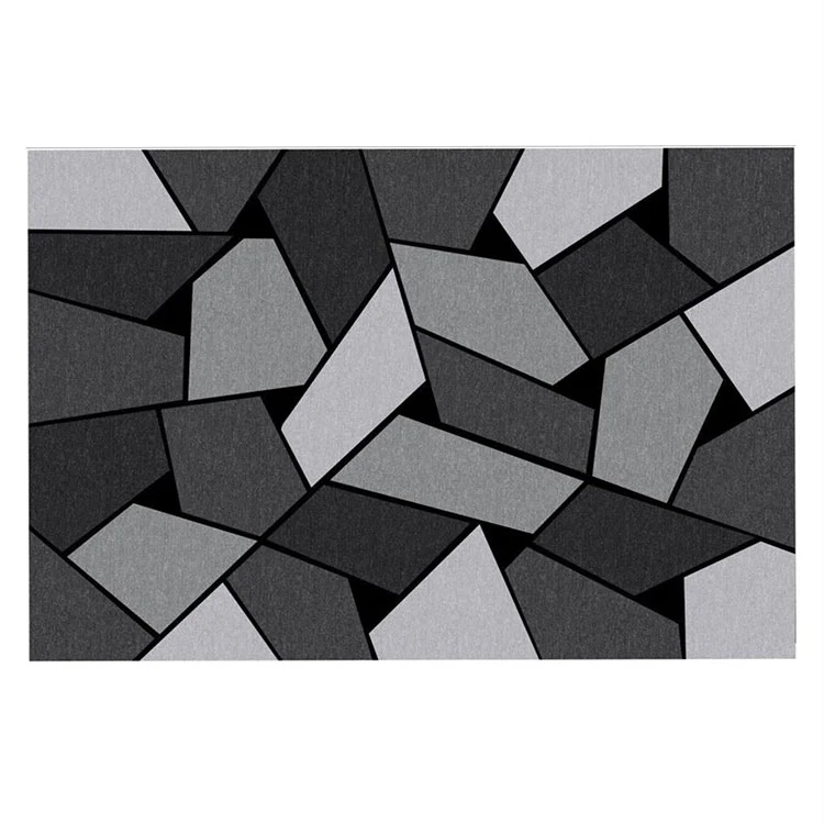 Tappeto salotto rettangolare 160x230cm grigio nero Mya