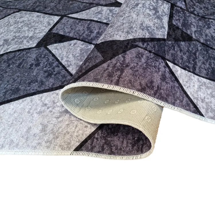 Tappeto salotto rettangolare 160x230cm grigio nero Mya