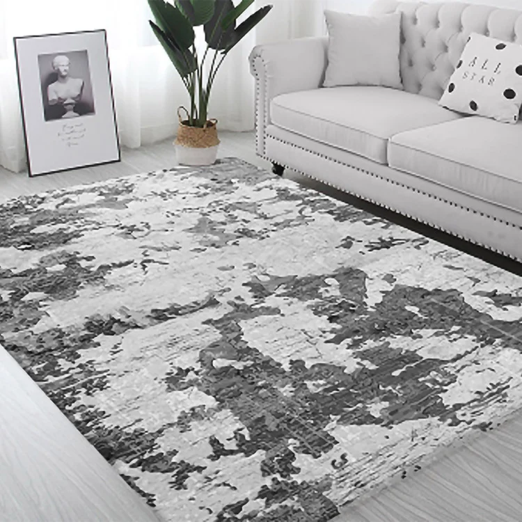 Tappeto salotto rettangolare 160x230cm macchia nero bianco Fante