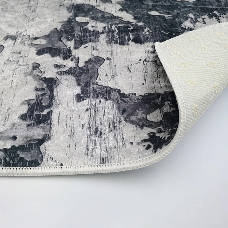 Tappeto salotto rettangolare 160x230cm macchia nero bianco Fante