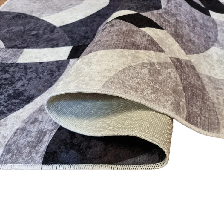 Tappeto 160x230cm rettangolare salotto nero grigio Amazzonia