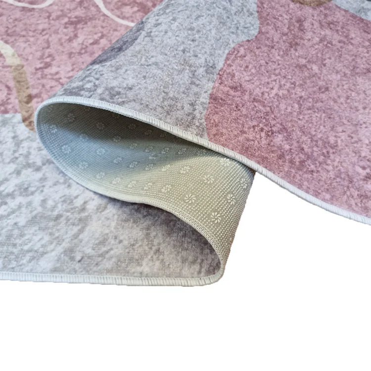 Tappeto salotto rettangolare 160x230cm rosa grigio Caramella