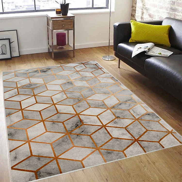 Tappeto salotto rettangolare 200x290cm bianco grigio Albiolo