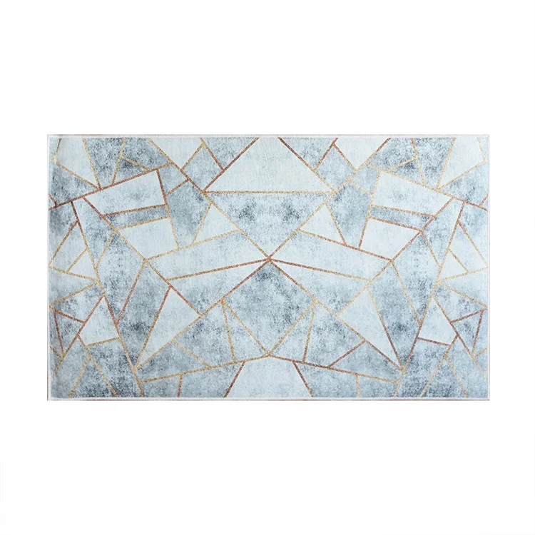Tappeto salotto rettangolare 200x290cm bianco grigio Triangolo