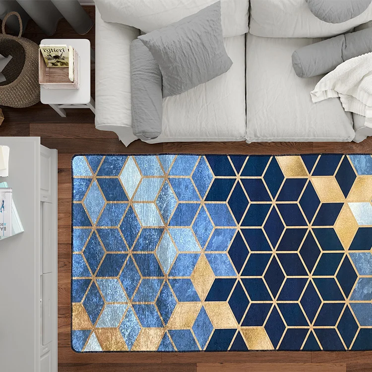 Tappeto 200x290cm rettangolare salotto blu Albiolo