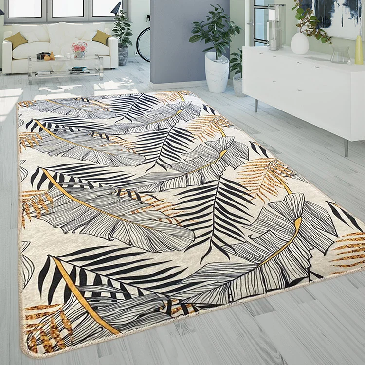 Tappeto salotto rettangolare 80x150cm giallo grigio Umbria
