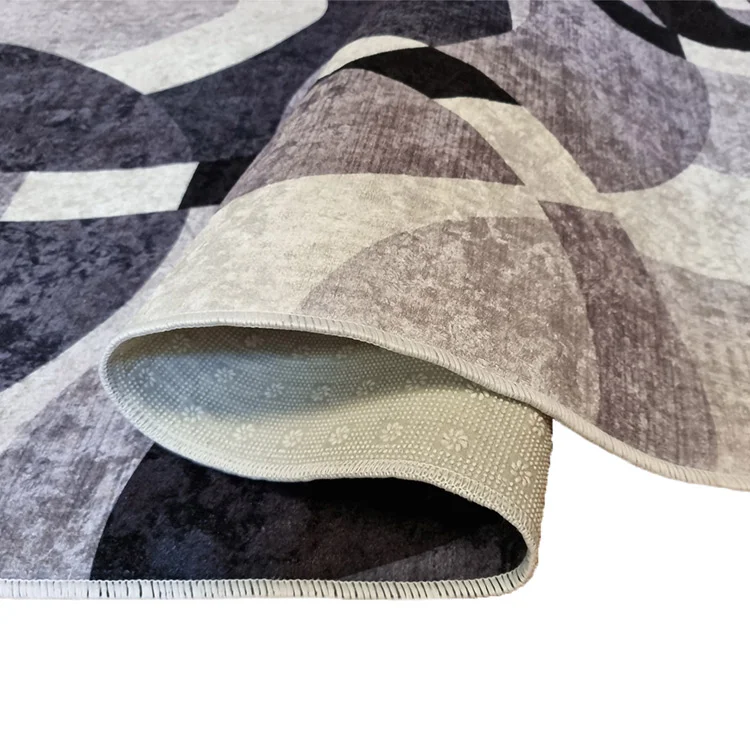 Tappeto salotto rettangolare 80x150cm nero grigio Amazzonia