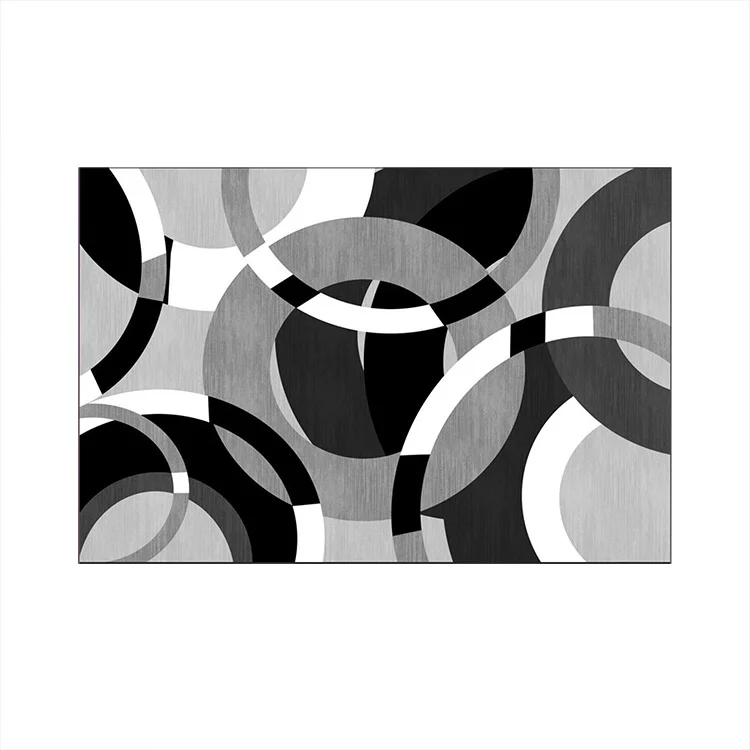 Tappeto salotto rettangolare 80x150cm nero grigio Amazzonia