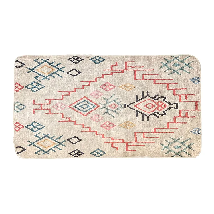 Tappeto soggiorno con greche rettangolare 160x230cm beige Raparo